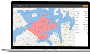 Map view of scopomap getting property data
